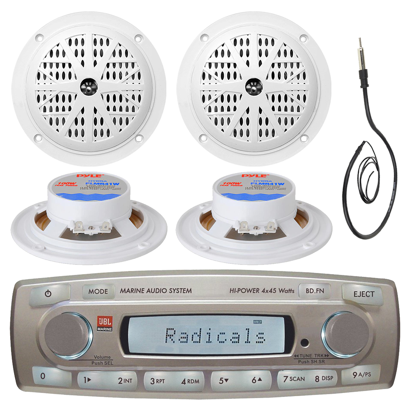 Road Entertainment Marine Audio Bundle JBL Marine Boat Radio iPod