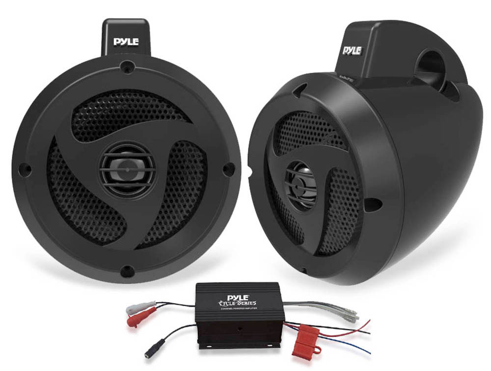 Pyle 2 Channel Waterproof 4''UTV/ATV/Snowmobile/Marine Amplified
