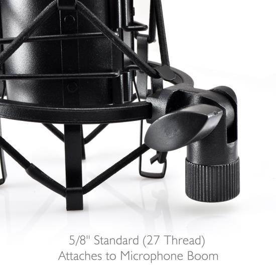 New Pyle AntiVibration Studio Microphone Shock Mount, Mic Angle/Tilt
