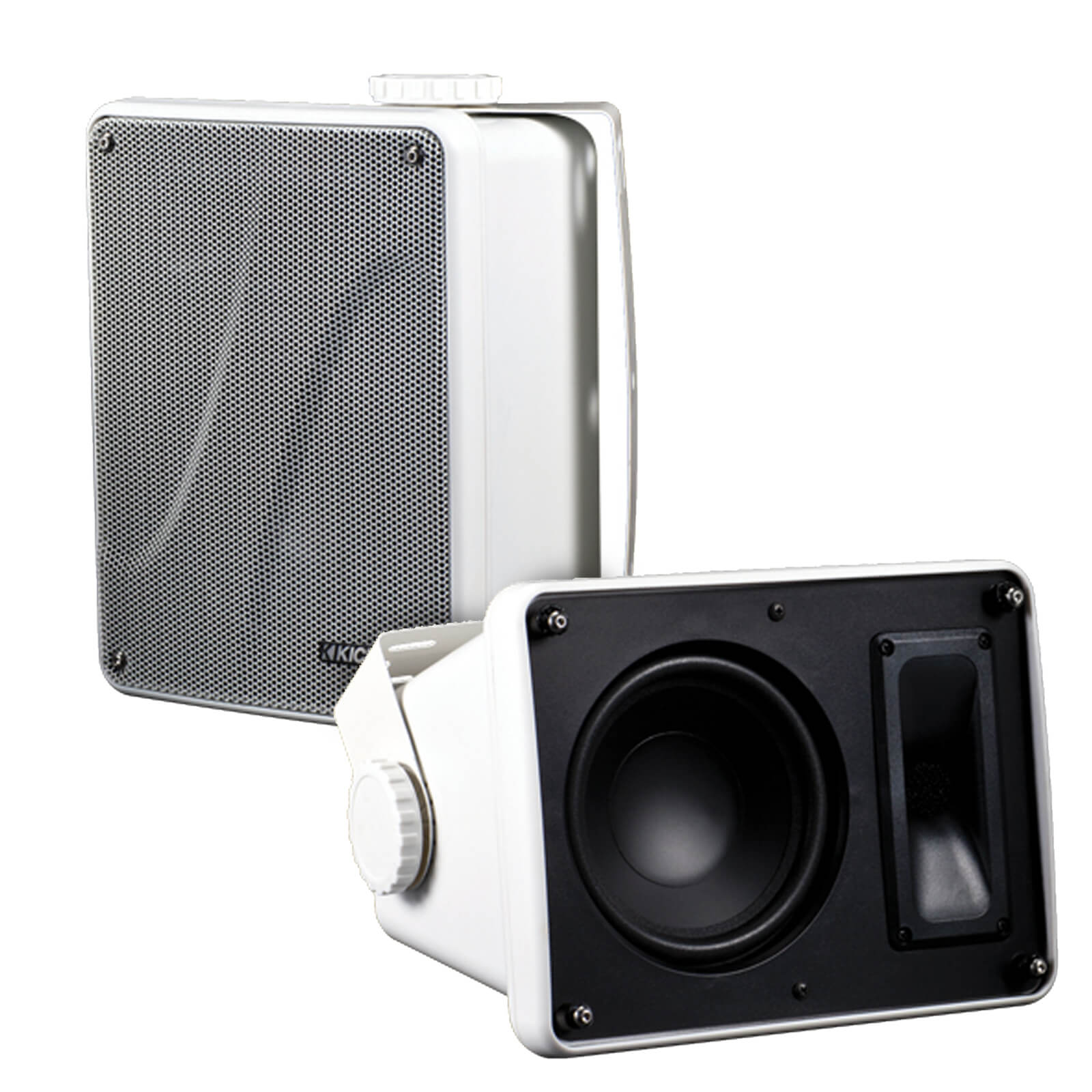 4 Pair Kicker 11KB6000B White indoor/outdoor 6.5" Marine Enclosed