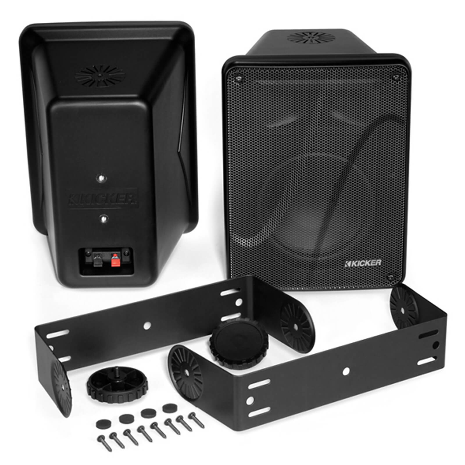 4 Pair Kicker 11KB6000B Black indoor/outdoor 6.5" Marine Enclosed