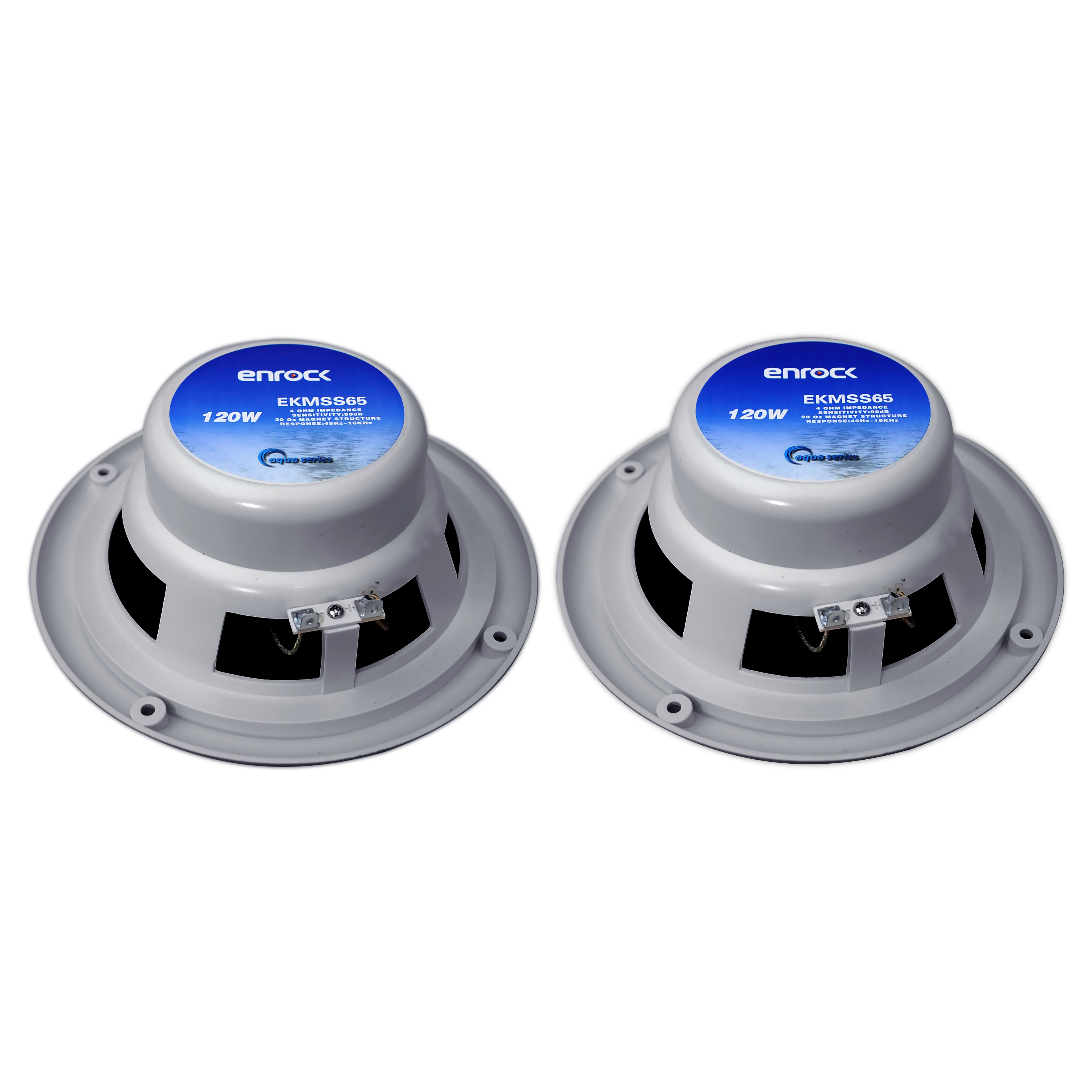 New Silver 8 x 6.5" 120W Waterproof Stereo Boat Marine 960 Watt Speaker