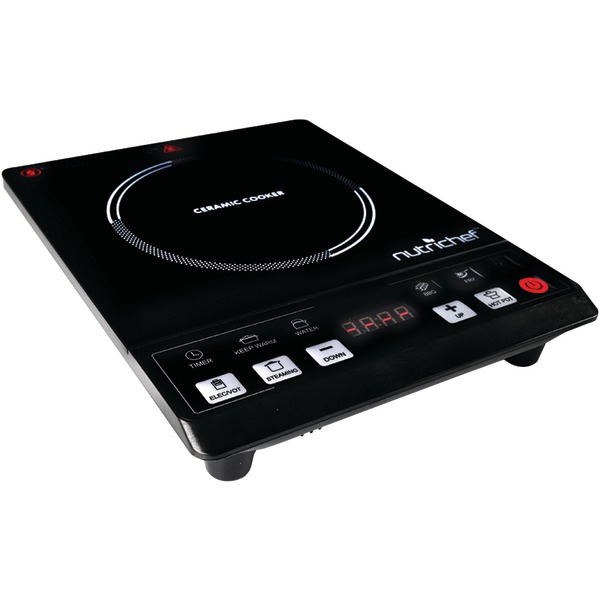 NutriChef Induction Cooktop Electric Countertop Glass Burner Cooker