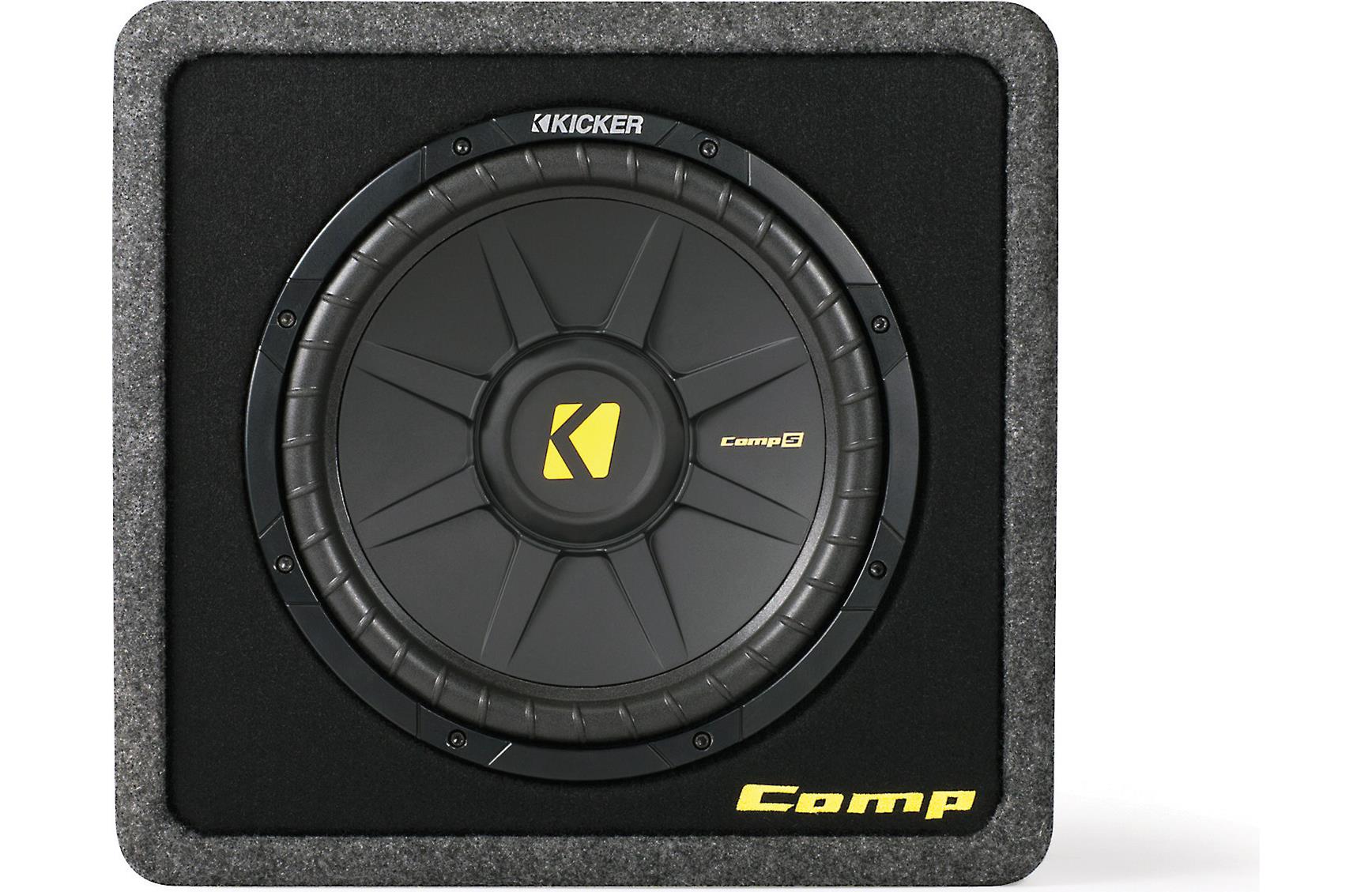 Kicker 40VCWS124 CompS 12-inch Subwoofer in Vented Enclosure, 4-Ohm ...