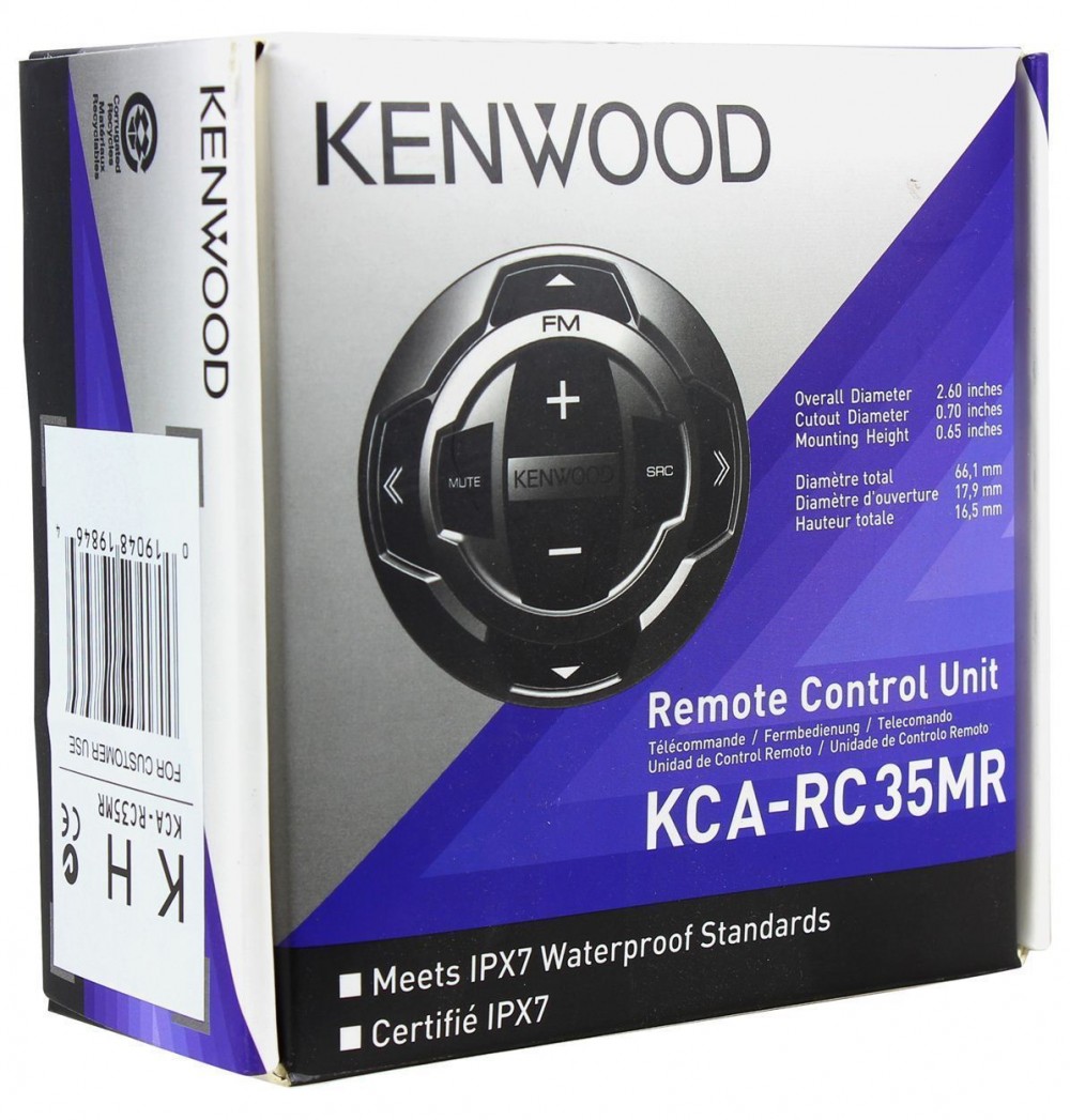 New Kenwood KCARC35MR Marine Wired Remote for Model KMR350U KMR355U KMR550//555