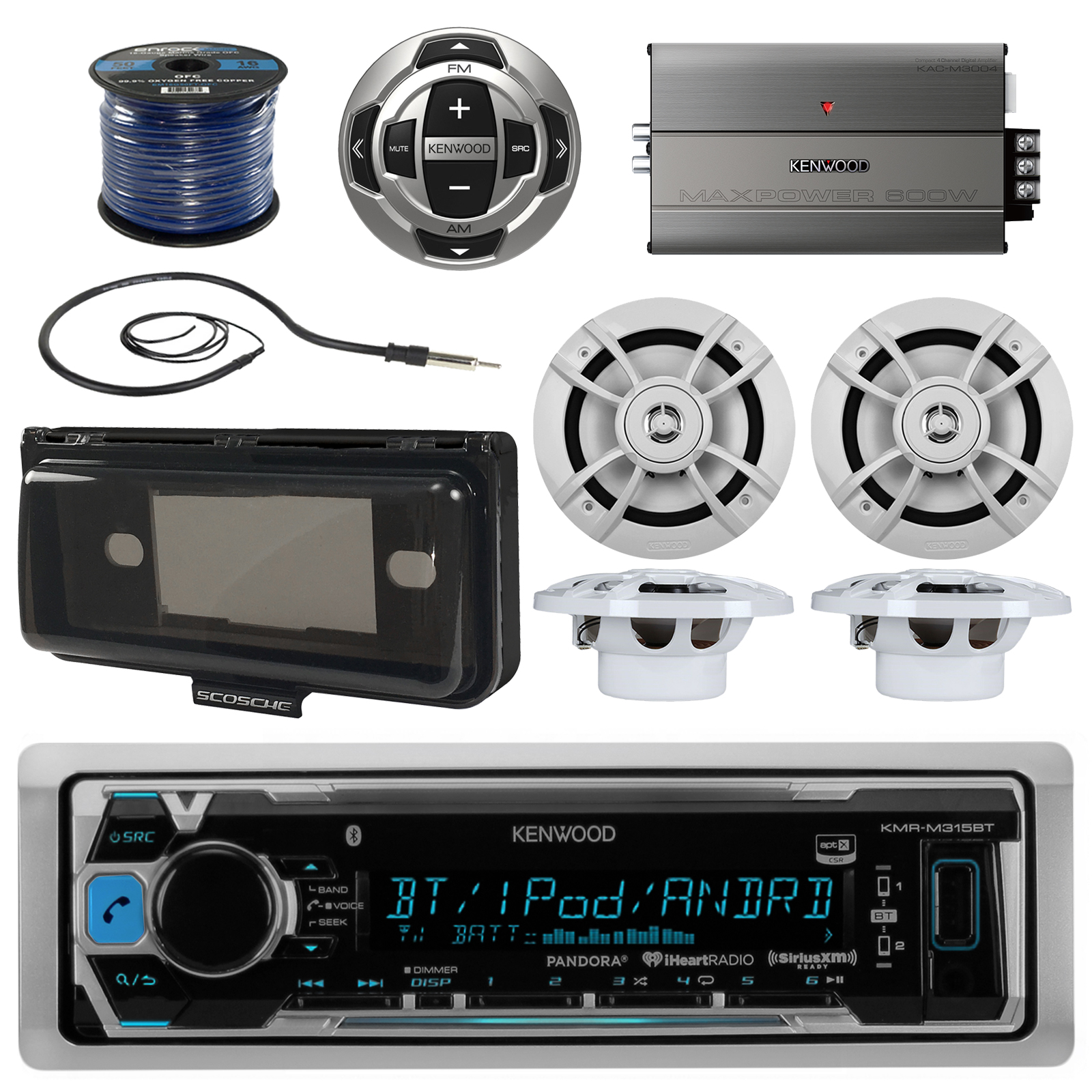 Marine Kmrm318bt Bluetooth Boat Radio Remote Cover 6 5 Speakers Wire Details About Marine Kmrm318bt Bluetooth Boat Radio Remote Cover 6 5 Speakers Wire Amp Antenna