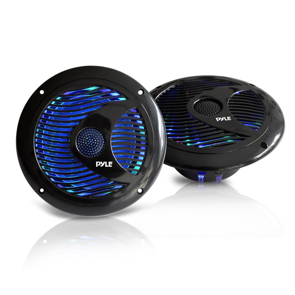 4 X 6.5'' Inch 150 Watts Marine Boat Stereo Speakers W/MultiColor LED