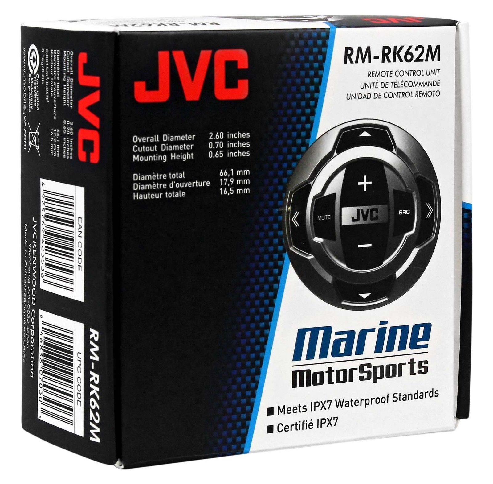 New JVC RMRK62M Marine Boat Wired Remote for JVC KDX31MBS KDR85MBS