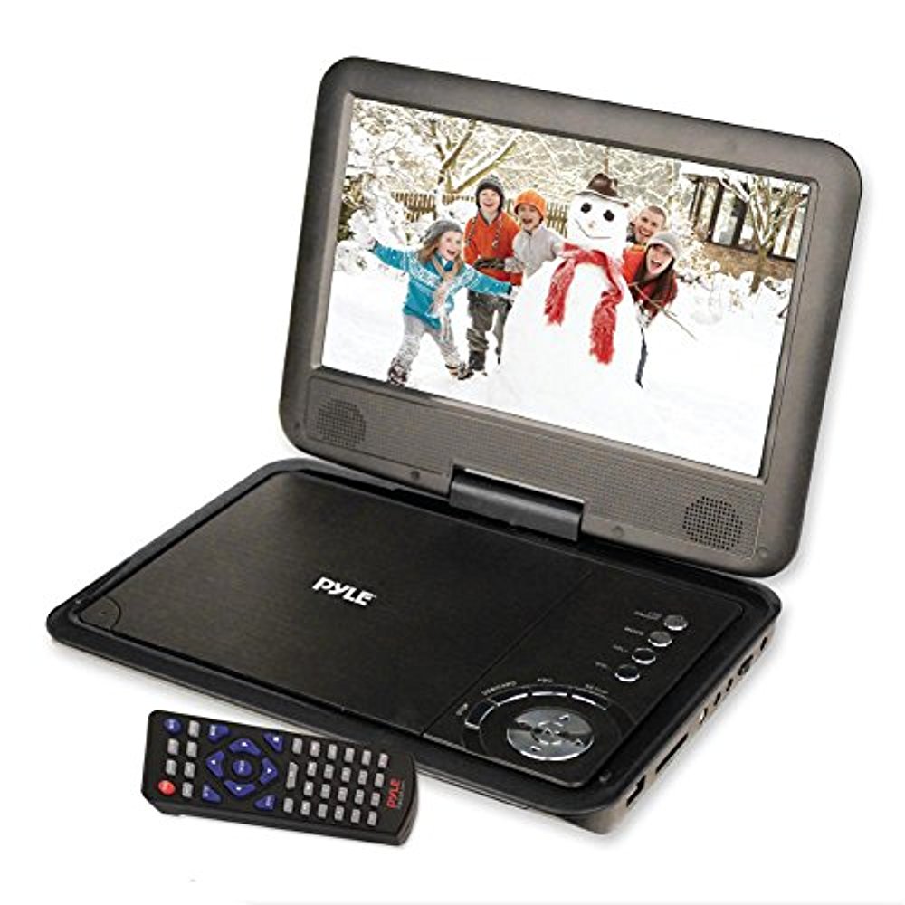 9’’ Portable CD/DVD Player, USB/SD Card Memory Readers, Includes ...