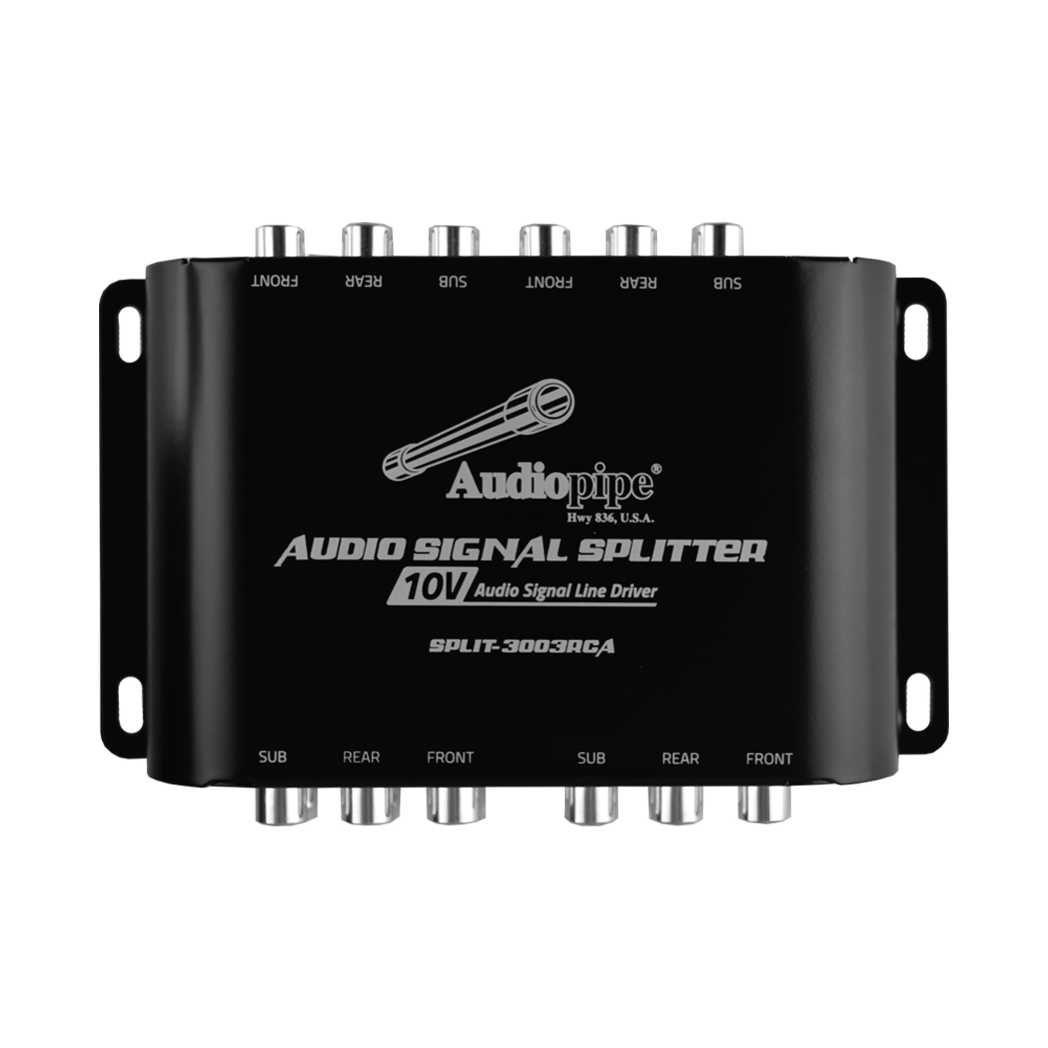 Audiopipe SPLIT3003RCA Audio Splitter 1 RCA In 3 RCA Out 10V Line Driver NEW