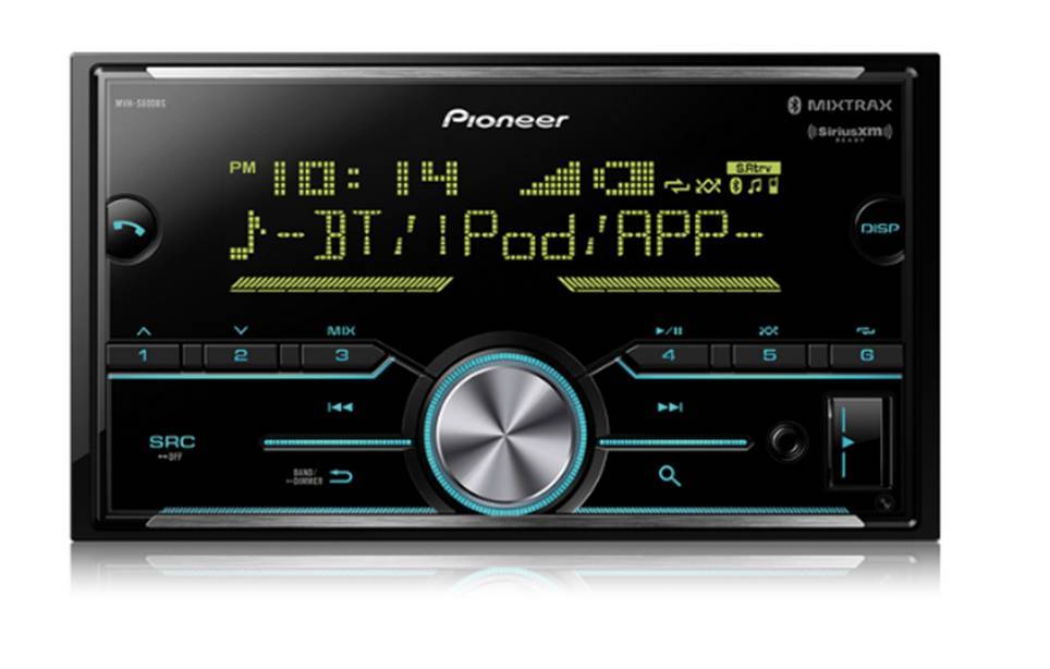 Pioneer 2DIN Receiver W/Bluetooth W/ JVC Speakers, Amplifier & Enrock