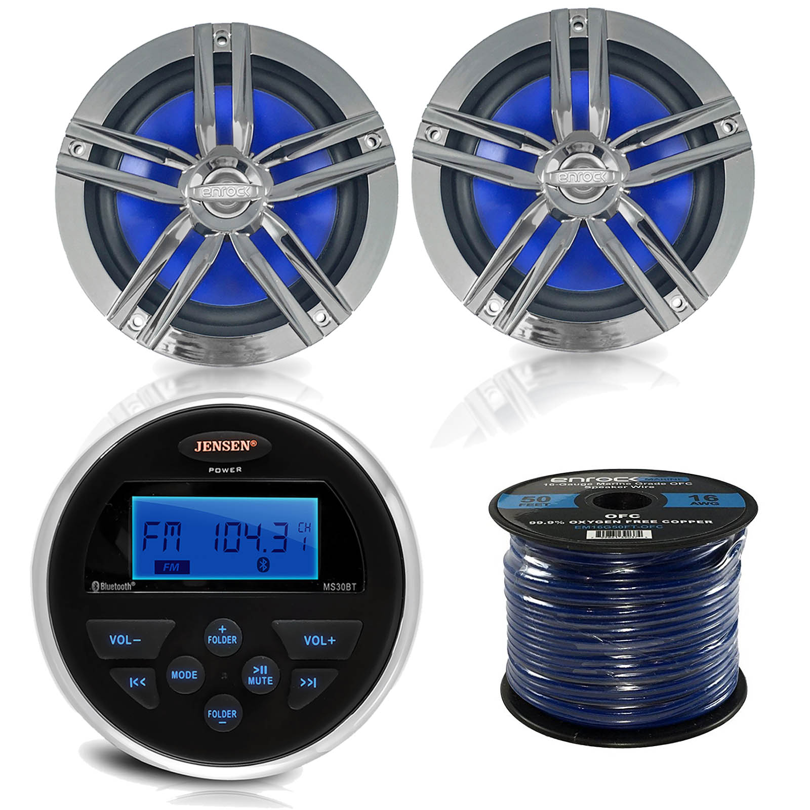 marine bluetooth stereo system