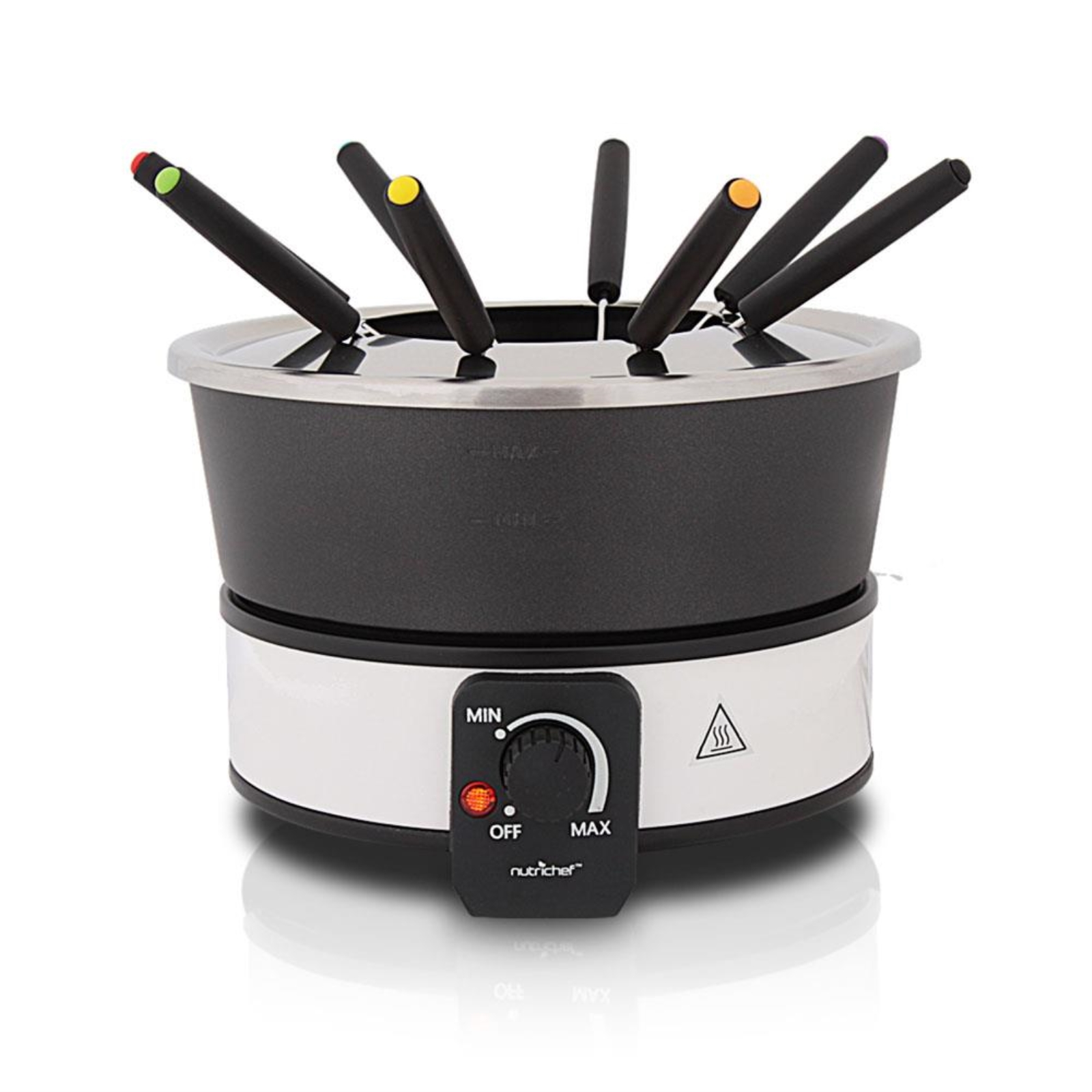 Fondue Maker Electric Melting Pot Cooker Non Stick and Heat Resistant