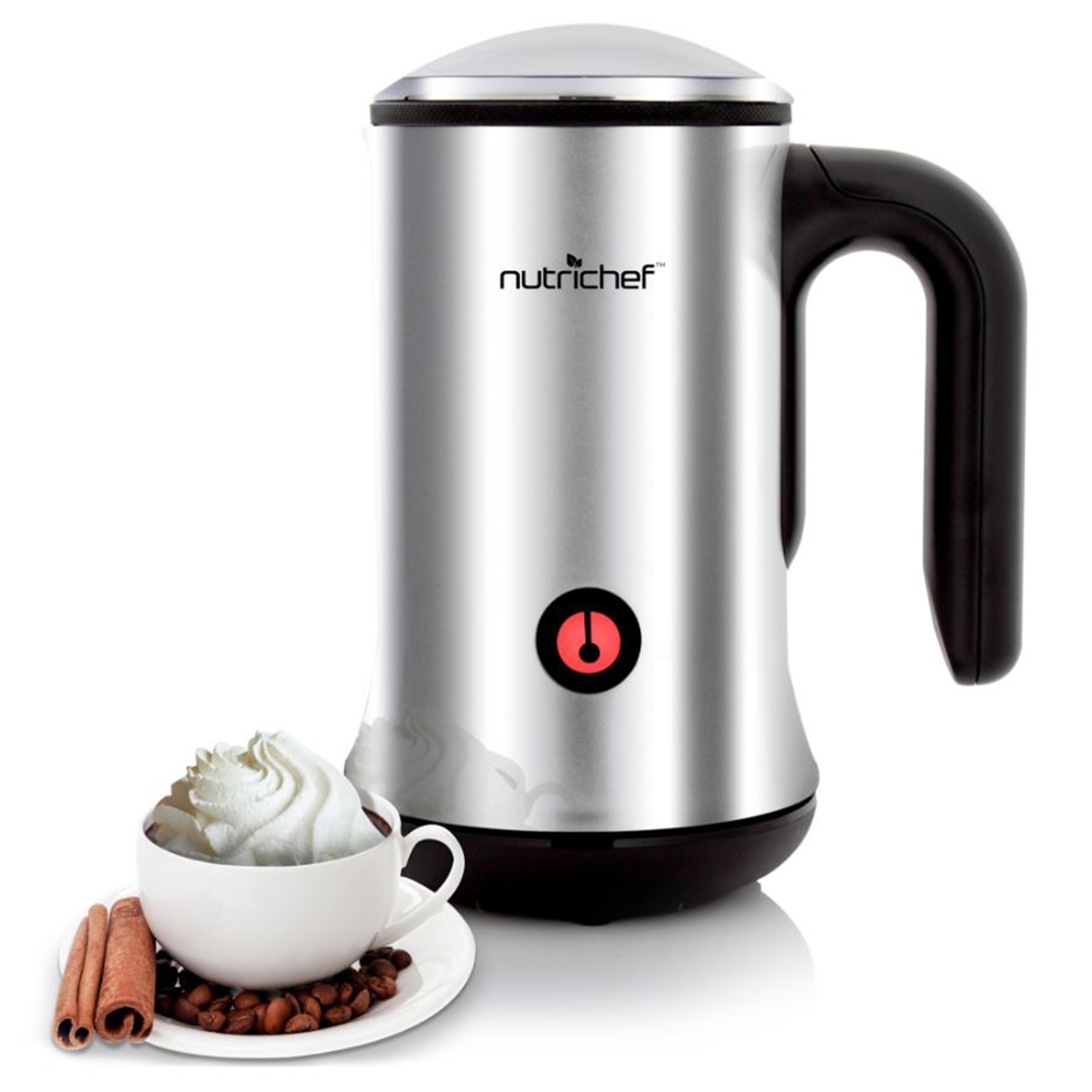 Milk Frother & Milk Warmer with Hot or Cold Froth Ability, Stainless Steel eBay