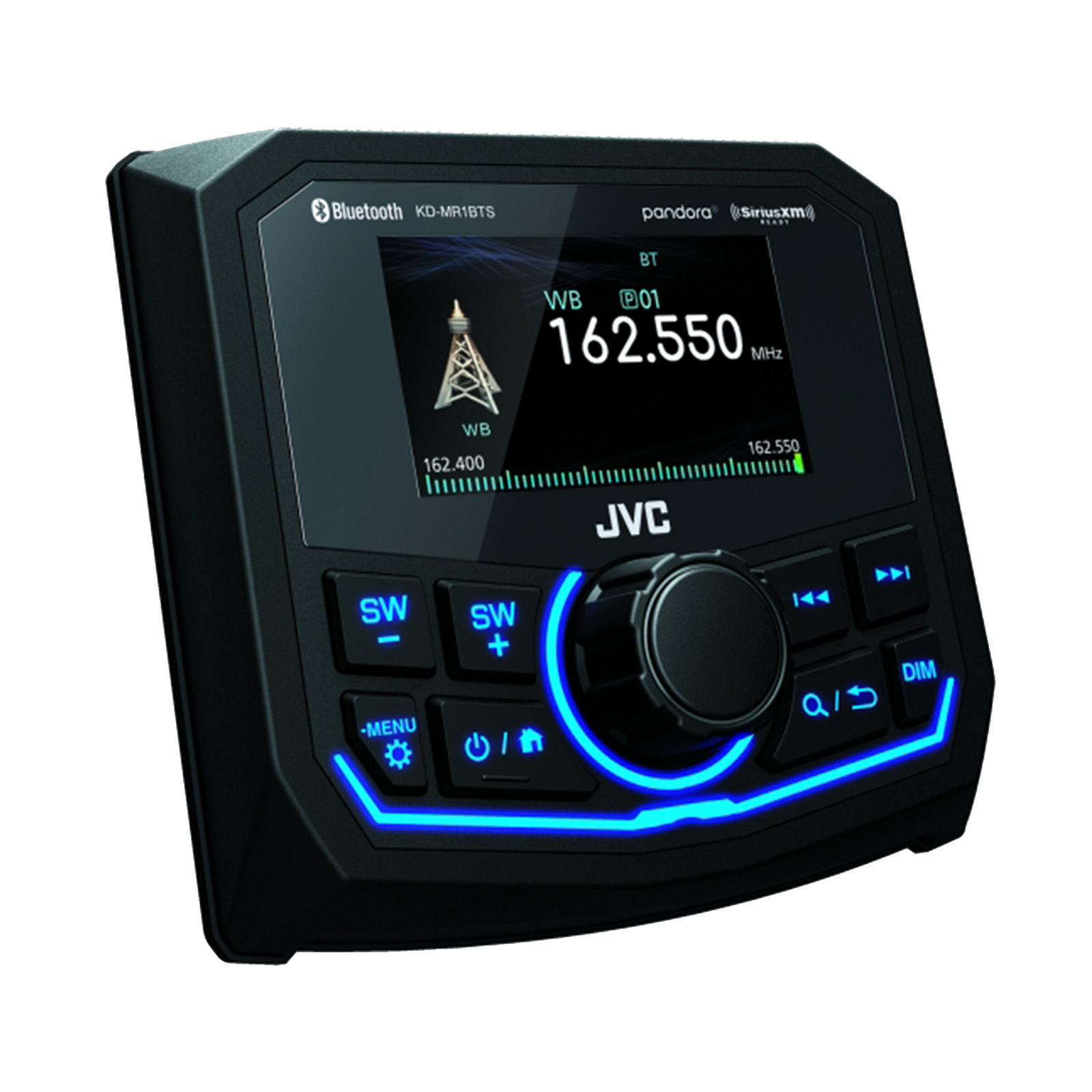 JVC KDMR1BTS Marine SiriusXM Ready Waterproof Digital Media Bluetooth