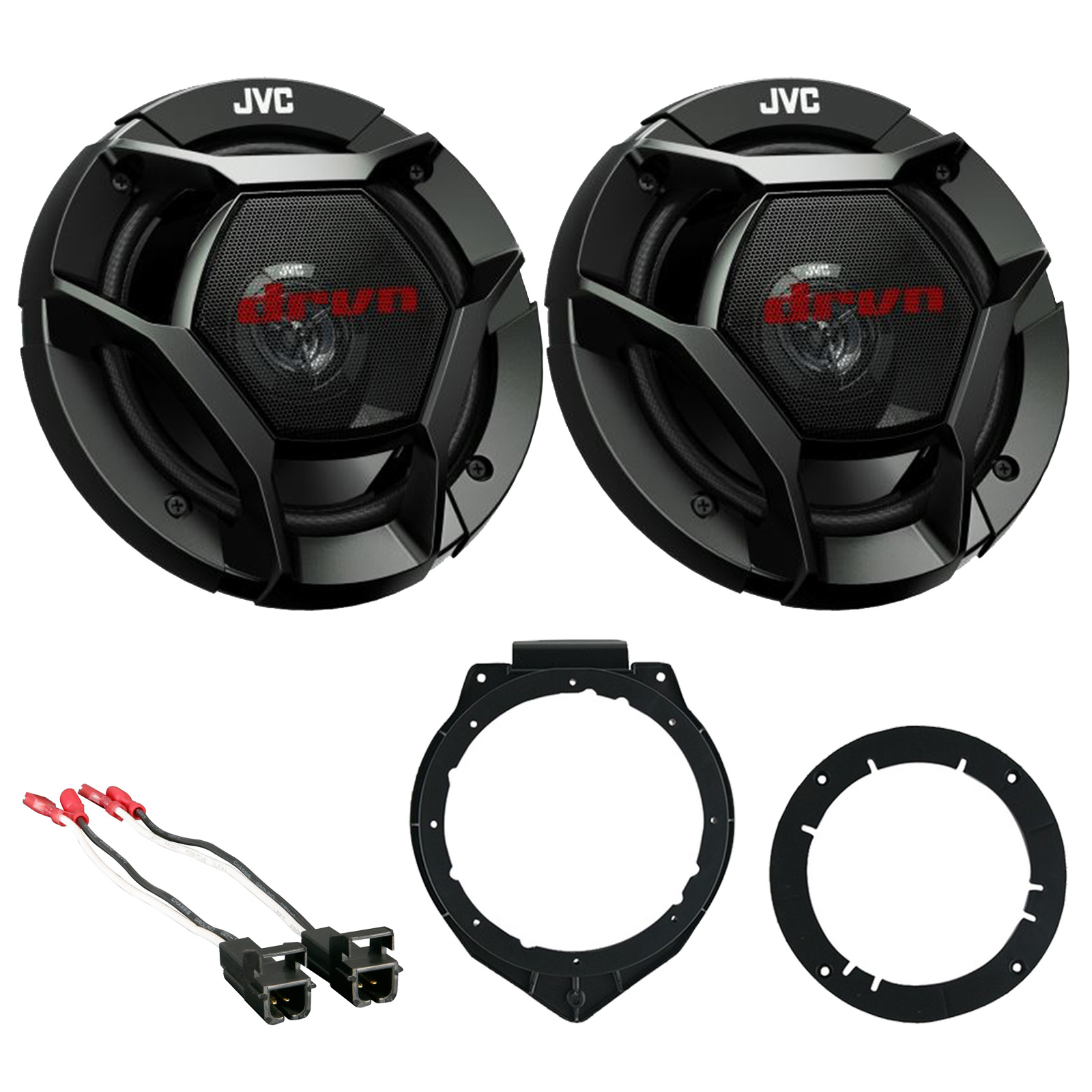 New JVC CSDR621 6.5" 2 Way Car Audio Speakers Door Mounting Brackets