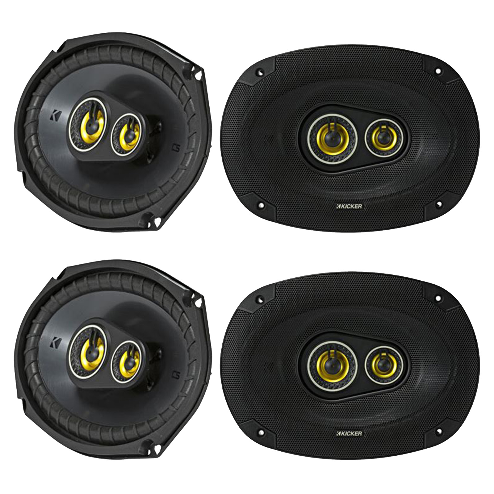 Kicker 4 46csc6934 Csc693 6x9 450w 4 Ohm Car Audio Coaxial Speakers