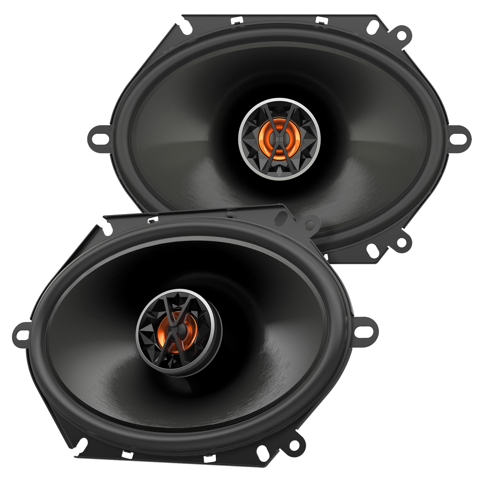 4 x JBL 6x8" 165W 2Way Coaxial Car Audio Speakers, 4 x Adapters