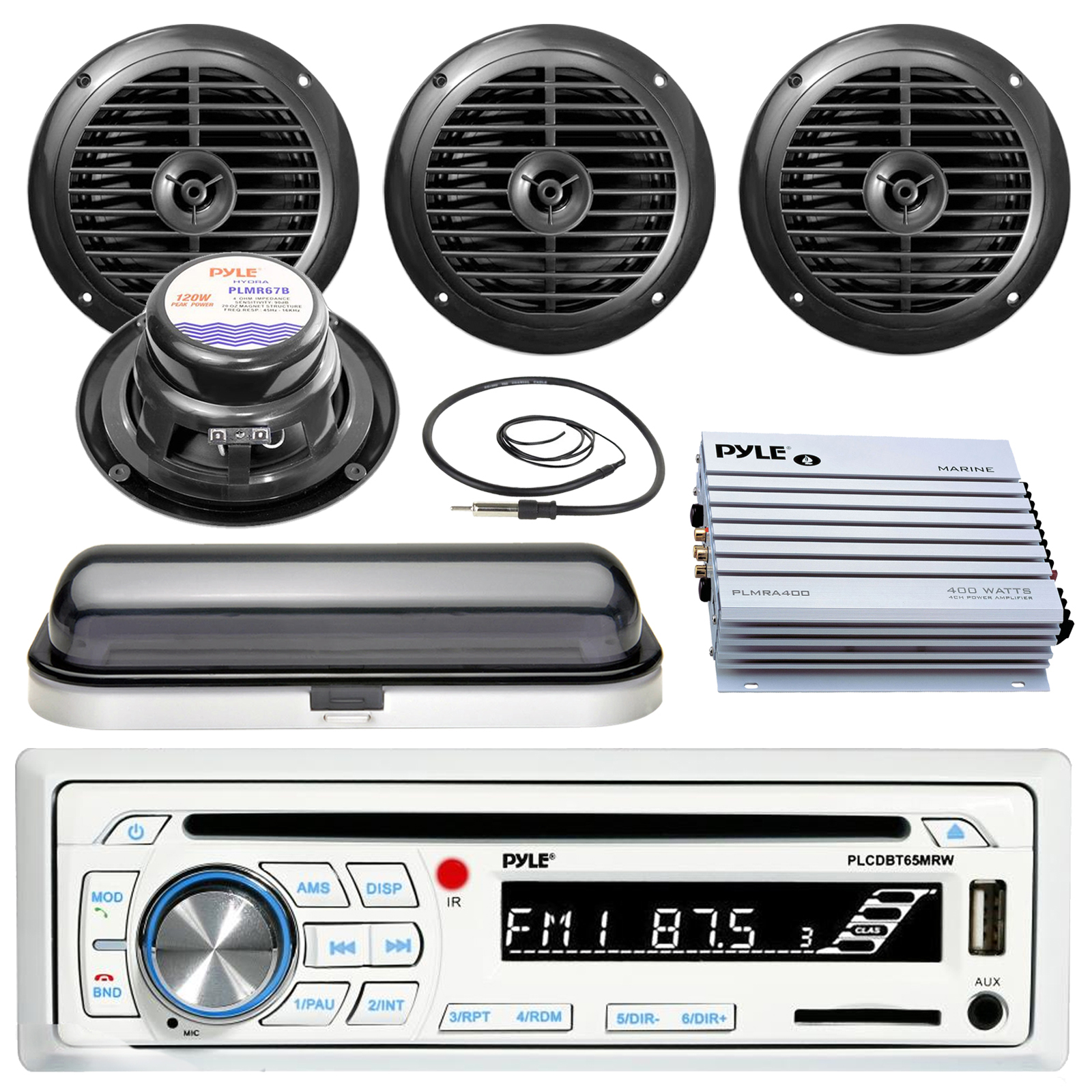 Pyle PLMRNT1 Marine Antenna Am/Fm Wire Antenna; Black Consumer