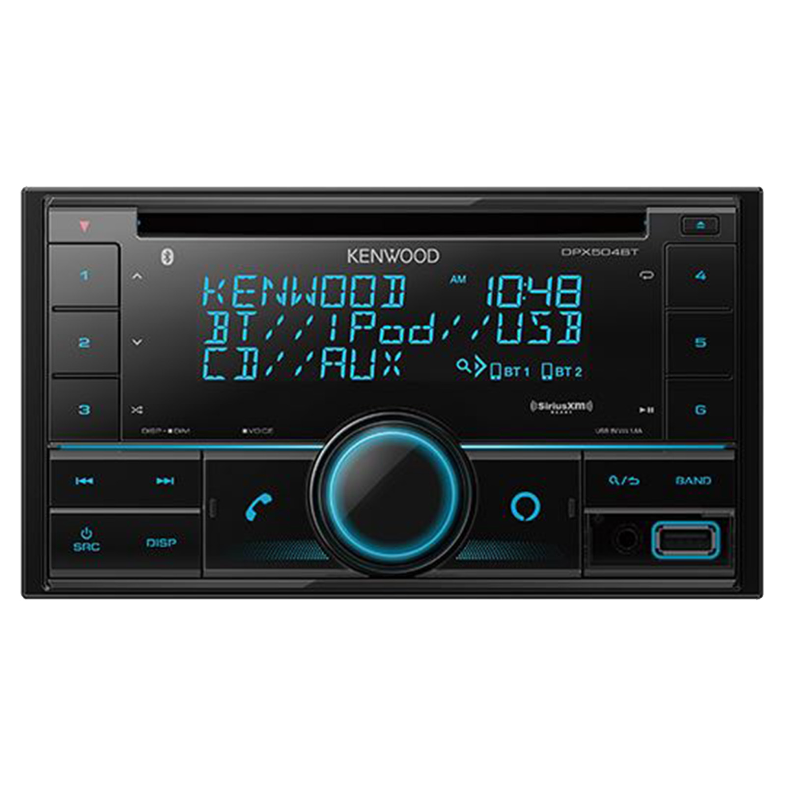 Kenwood DPX504BT Car Audio 2DIN Bluetooth CD Player MP3 USB AUX AM/FM