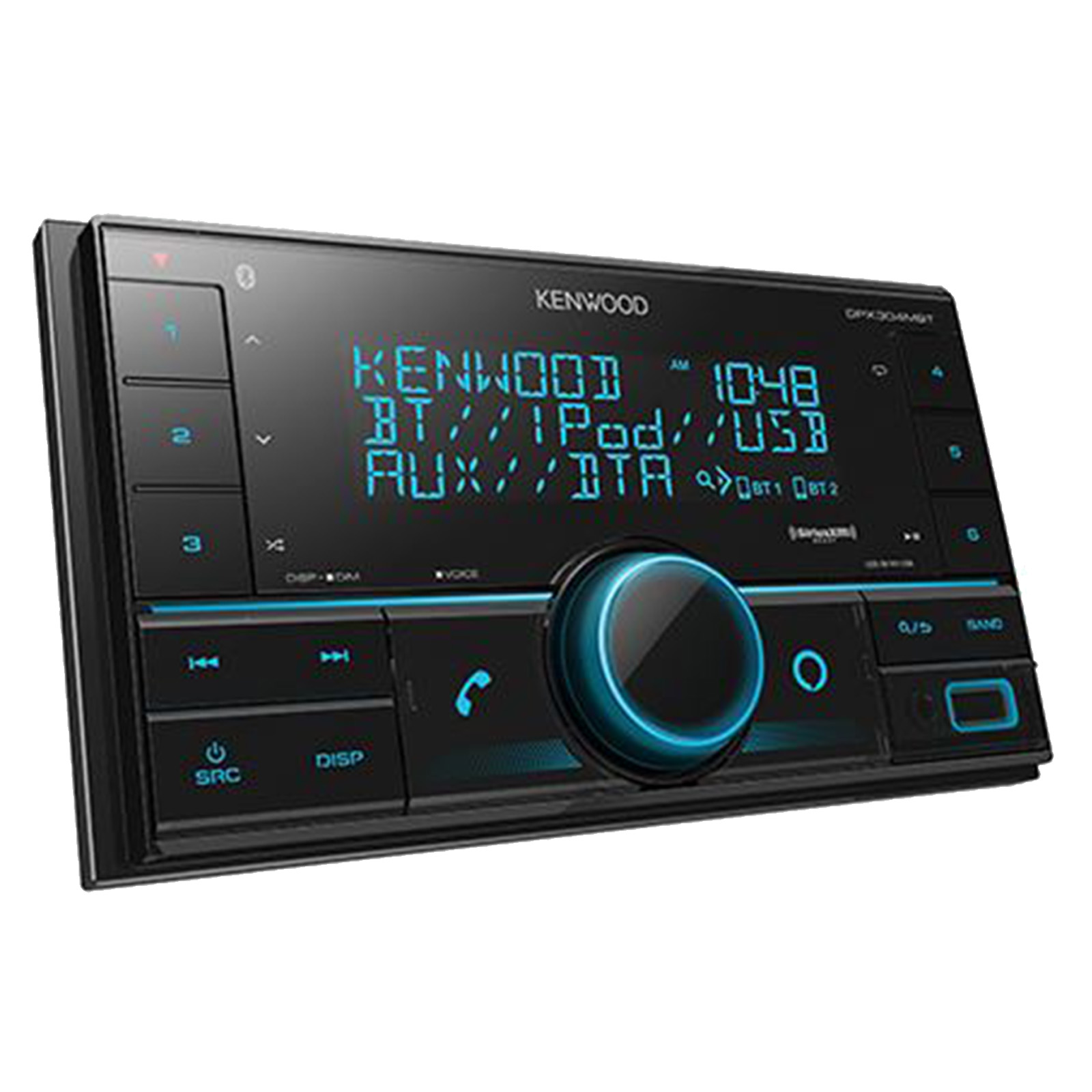 Kenwood DPX304MBT Double 2 DIN Bluetooth Receiver with Front USB & Aux