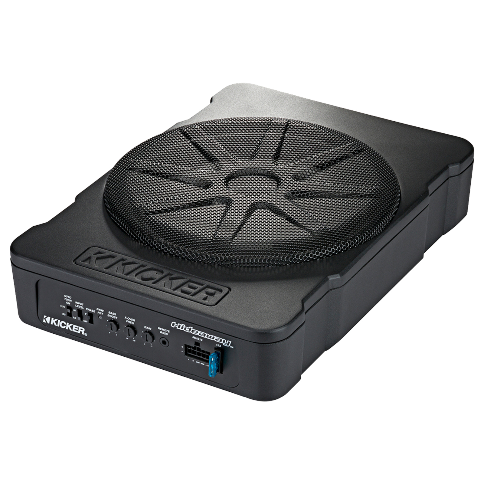 Kicker HS10 Compact 180W Class D Amplifier Powered 10" Subwoofer with