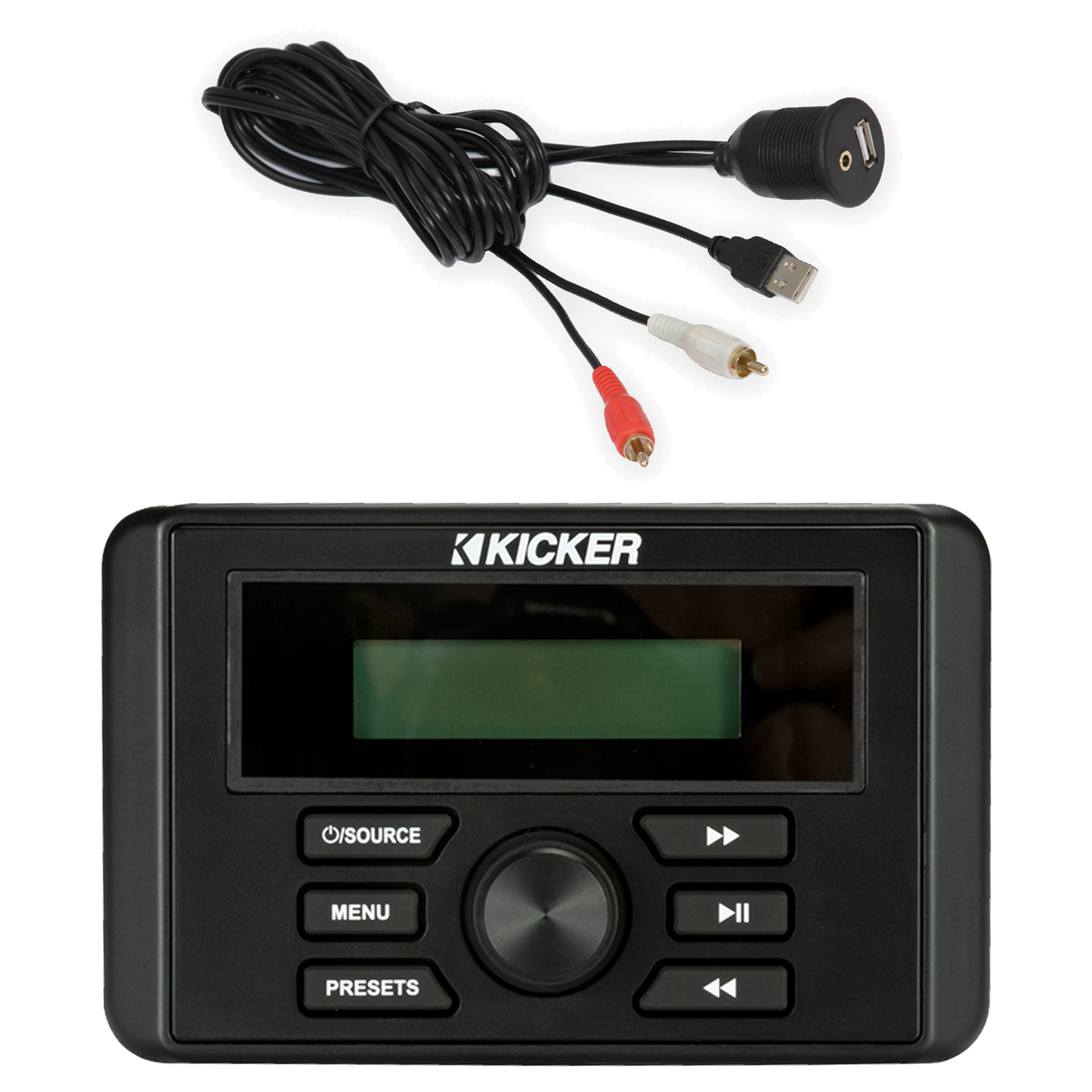 Kicker KMC3 Marine Digital Media Bluetooth Receiver, USB/AUX Interface Mount eBay