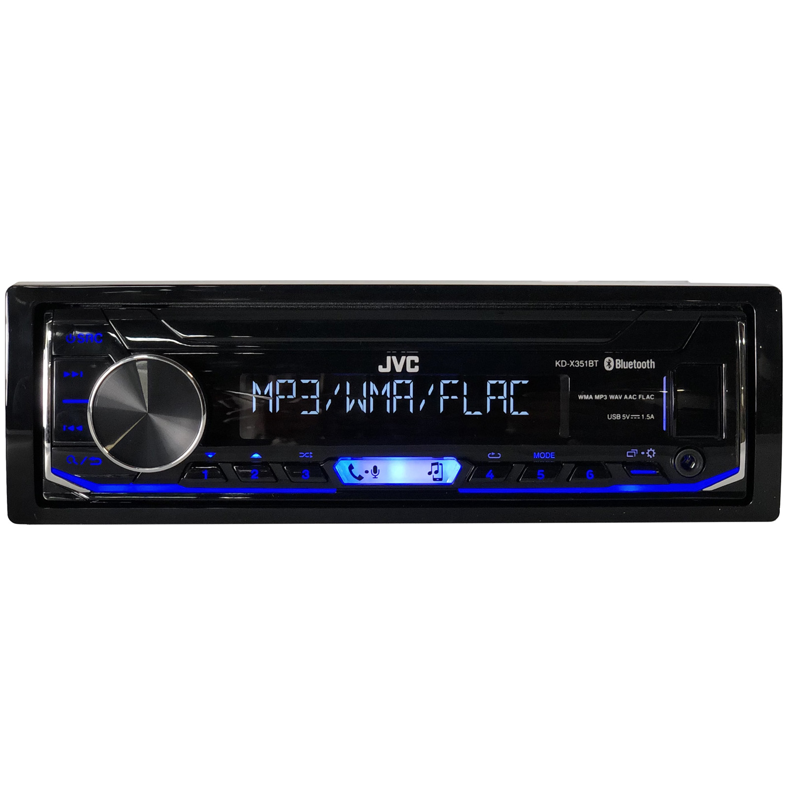 JVC Kenwood KDX JVC Single DIN Digital Media Bluetooth USB AUX AM/FM ...