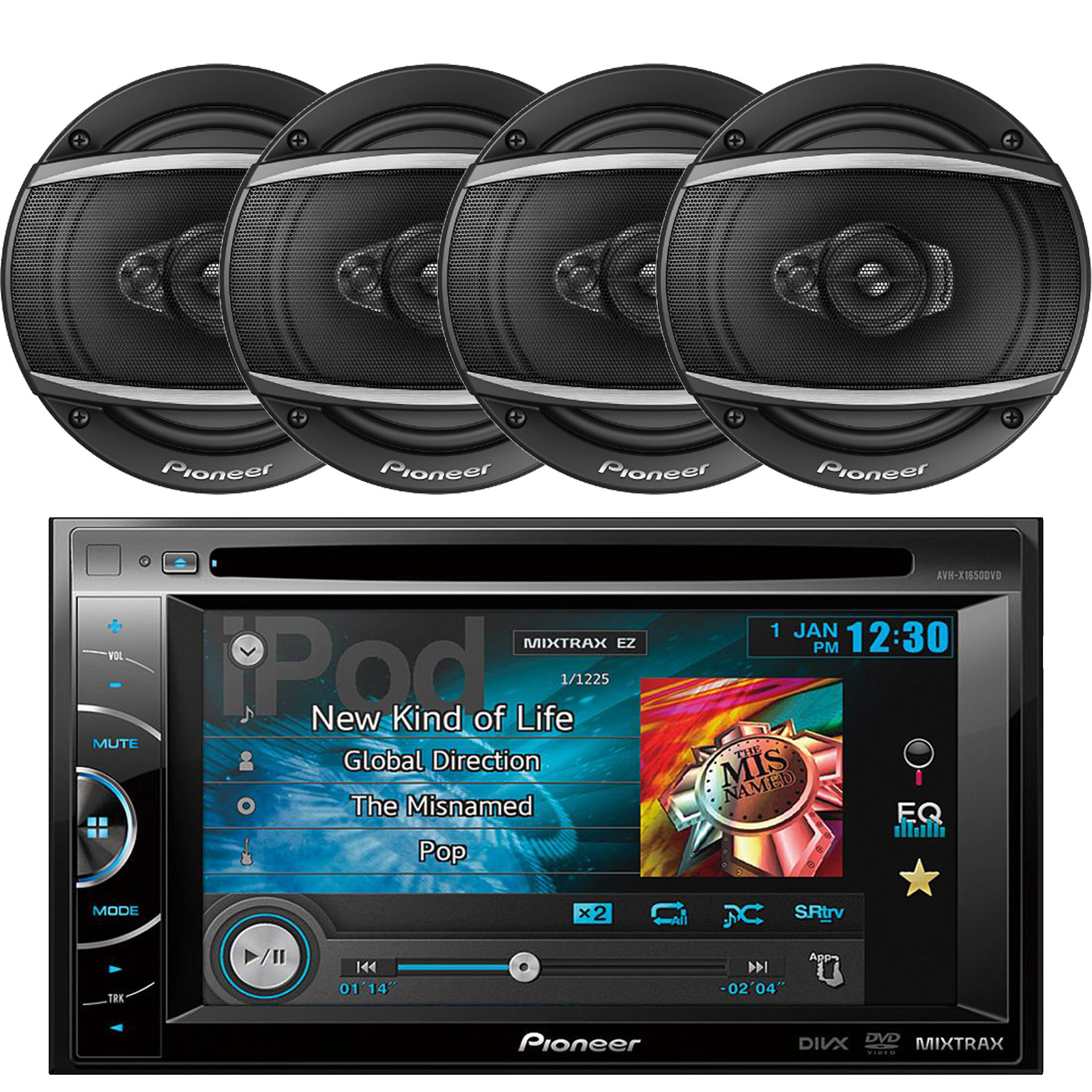 Pioneer 7 tft touch bluetooth dvd sd 4x60w инструкция bluetooth подключение