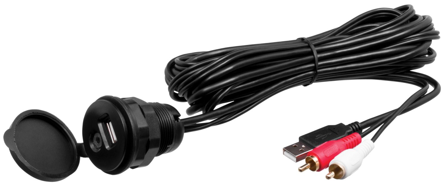 Infinity-JBL Marine Receiver Package: USB/AUX Adapter, 4 White Speakers & Antenna