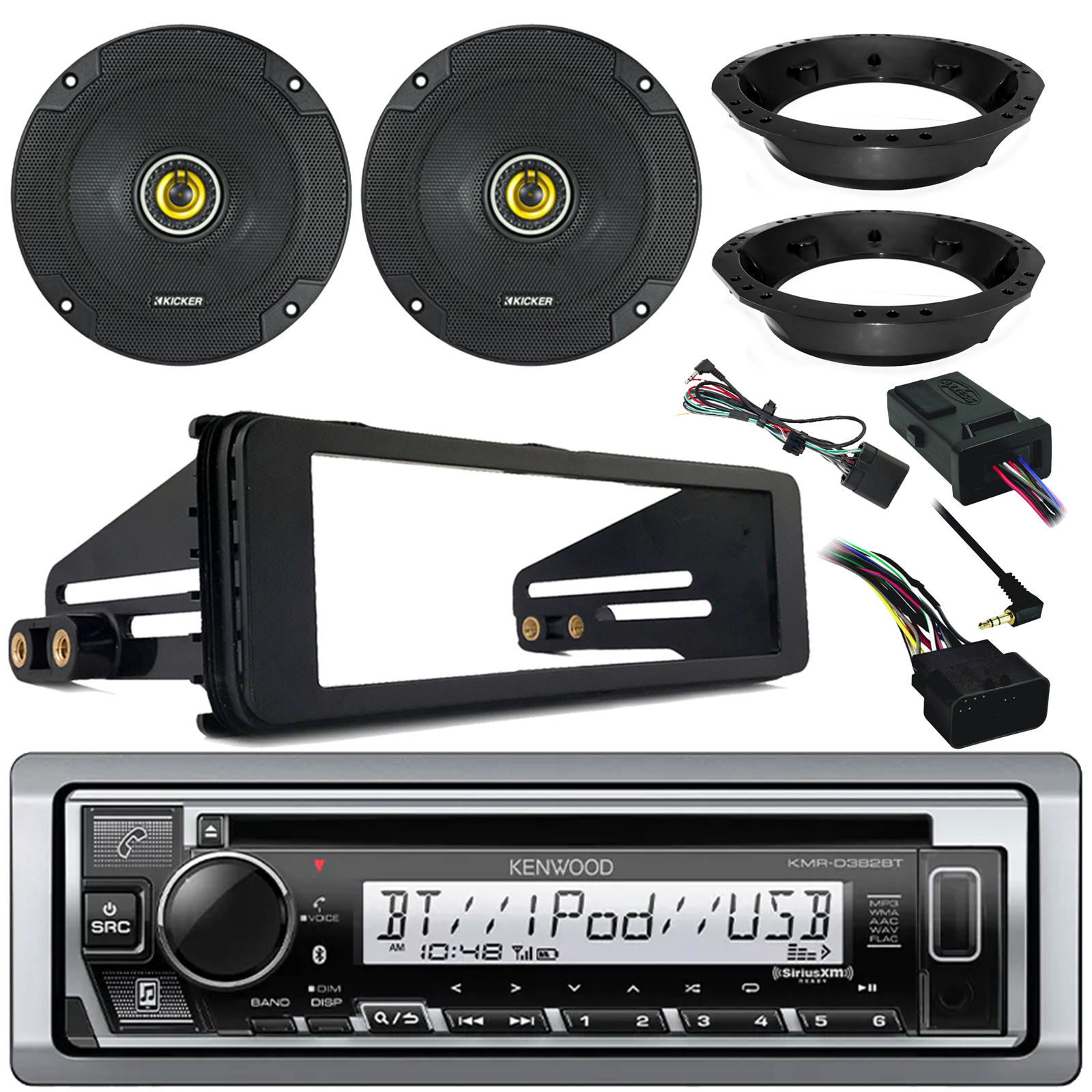 Kenwood CD Radio, Kicker 6.5