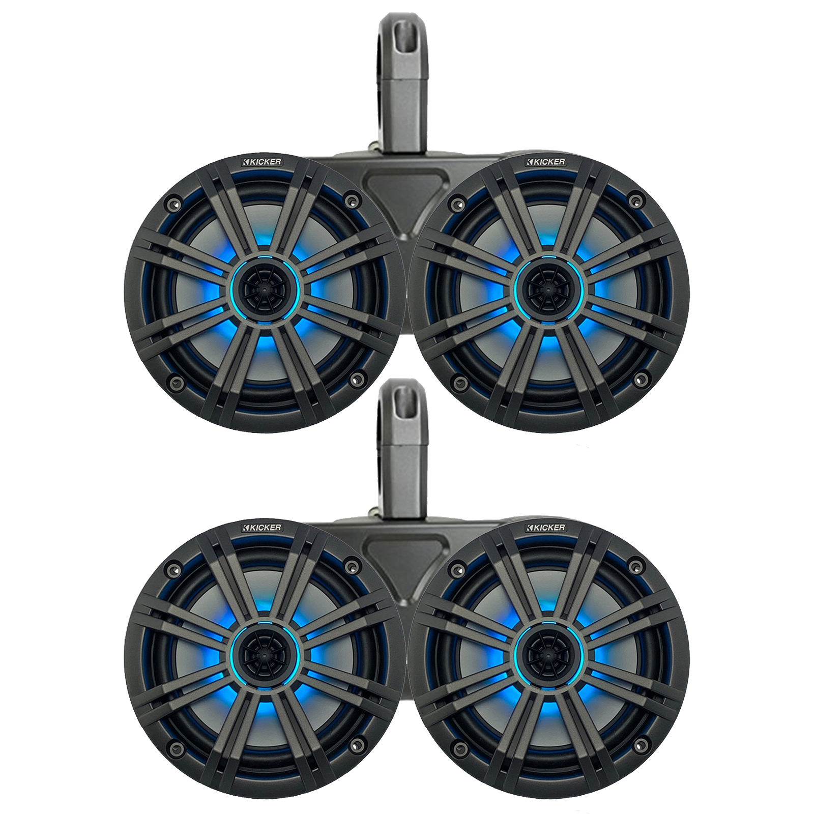 Kicker 6.5 2 Pair (QTY 4) Of " 2-Way 195 Watts Peak Power Coaxial